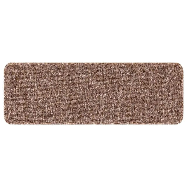 vidaXL Rutschfeste Treppenmatten 15 Stk Braun 60 x 25 cm PP 4019806