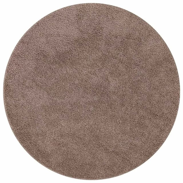 vidaXL Anti-Rutsch Shaggy Teppich Braun 120 x 120 cm PP 4019800