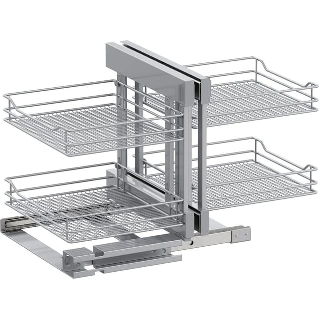 Vauth-Sagel Eckschrankauszug Cor Flex Saphir Korpusbreite 1.200 mm Stahl Silber
