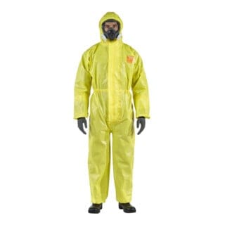 Ansell Schutzoverall Typ 3/4/5 AlphaTec 3000, gelb, Unisex-Größe: L