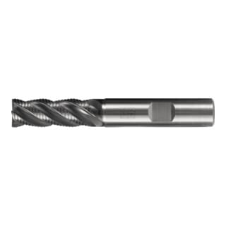 PFERD TOOLS VHM-Fräser Ø10mm, 4 Schneiden, mit Schruppverzahnung, 2xDC, Fase 0,3mm, AlCrN beschichtet, Schaft HB, Universal