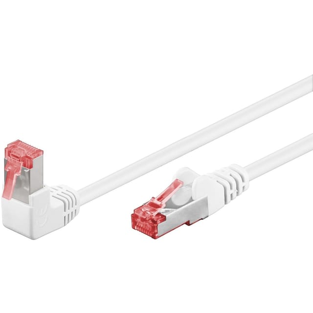 Pro LAN CAT 6 S/FTP - 90° - Weiß - 0.5m