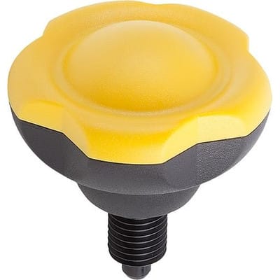 ARRETIERBOLZEN MIT FÜNFSTERNGRIFF GR.3 D2=63, M16X1,5, L=74, L1=22, D=8, THERMOPLAST SCHWARZGRAU RAL7021, (K0245.13087)