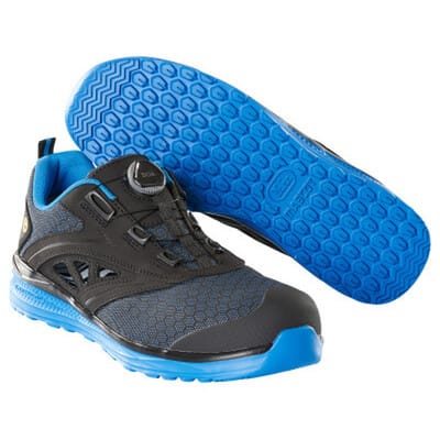 Sicherheitssandale FOOTWEAR CARBON, Schwarz/Kornblau, Größe 1049