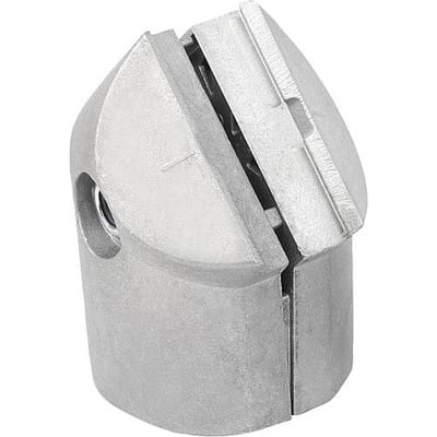 WINKELVERBINDER Ø30 MIT VERDREHSICHERUNG, TYP I, P=Ø30 ALUMINIUM