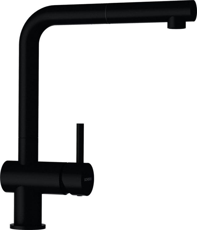 Schock Küchenarmatur Epos ausziehbar, Rückflussverhinderer,Wasserspar-Perlator, Schwenkber. 180°