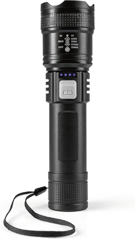 EASYmaxx Taschenlampe wiederaufladbar 3,7V inkl. USB-Kabel