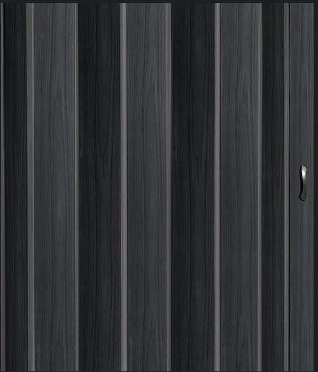 Vivaldi Falttür Schiebetür Türbreite bis 84 cm Farbe Schwarz H. 203 cm pi black Neu (1 Set, 1-St., teils vormontiert), teils vormontiert