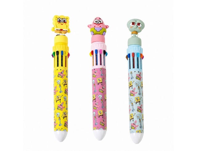 Spongebob Schwammkopf Kugelschreiber Mehrfarbig für ältere Kinder Schreibwaren, (1-tlg)