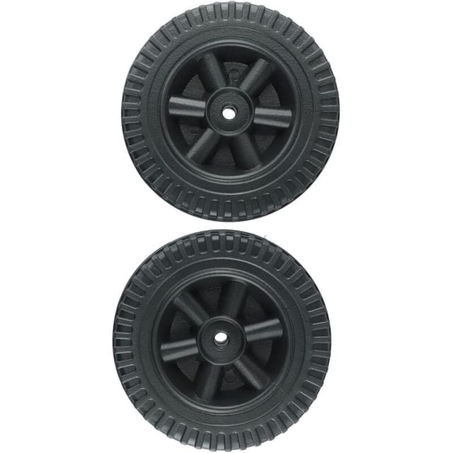 Lot De 2 Roues De Rechange 150mm Pour Barbecue À Gaz – Plastique Robuste – Diamètre Trou 8-10mm – Facile À Installer