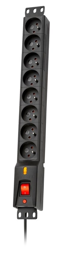 Lestar - Leiste Power 8 Steckdosen, Rack 19'', 3m