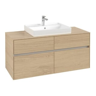Vb Waschbeckenunterschrank Collaro C08100 1200x548x500mm Eckig Nordic Oak