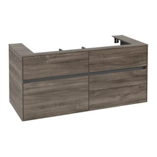 Vb Waschbeckenunterschrank Collaro C09100 1200x548x500mm Eckig Stone Oak