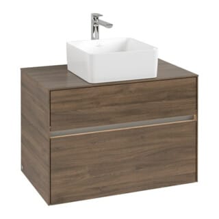 Vb Waschbeckenunterschrank Collaro C037b0 800x548x500mm Eckig Arizona Oak