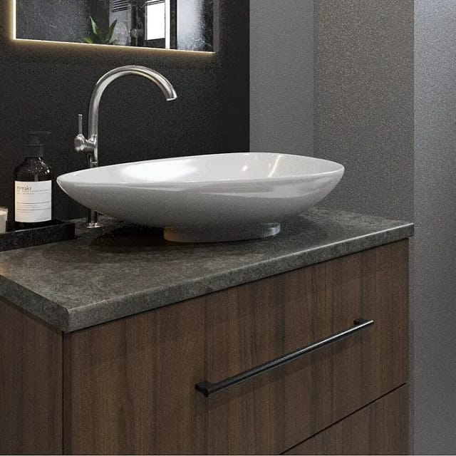 Wetwall Waschtischplatte Vanity HPL (150 x 60 x 2,8 cm, Magma)