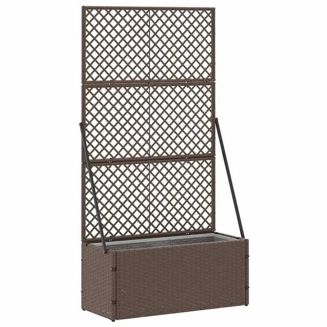 vidaXL Pflanzkübel Braun 70 x 30 x 135 cm Metall 366619