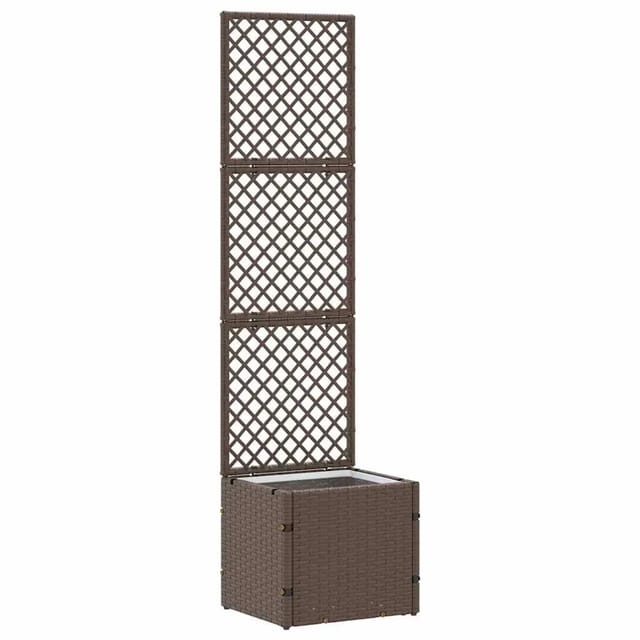 vidaXL Pflanzkübel Braun 35 x 30 x 135 cm Metall 366618
