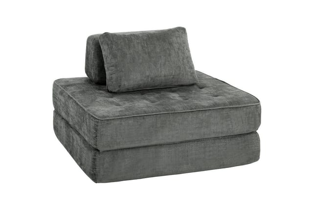 HOMCOM Floor Chair Polyester 97L x 97B x 70H cm Grau