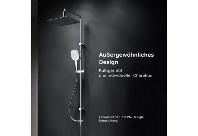 AM.PM Duschsystem Regendusche Set Duschsäule Chrom