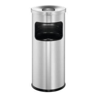 Durable Papierkorb safe mit Ascher Silber 17l