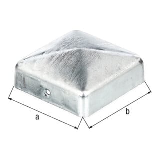 Pfostenkappe 90x90mm eck.flache Form TZN GAH