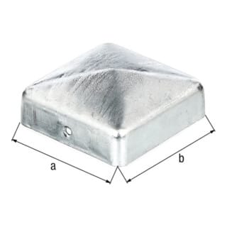Pfostenkappe 90x90mm eck.flache Form TZN GAH