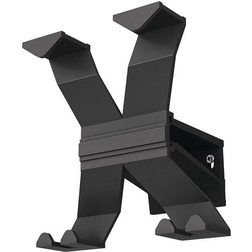 Wandgarderobe Alu.4hakenlänge 170mm Tiefschwarz
