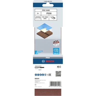 PRO X440 Schleifband, 75 x 533 mm, G220