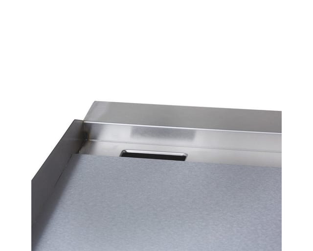 GastroHero Elektrogrill Elektro Grillplatte glatt 410 mm 2,5 kW Tischgerät Edelstahl, 2500 W