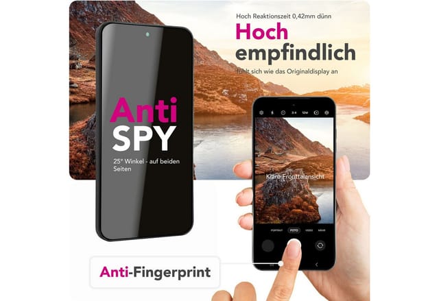 Nalia Schutzfolie Google Pixel 9 Pro XL, AntiSpyX / Privacy Schutzglas / Display Blickschutz / für Privatsphäre