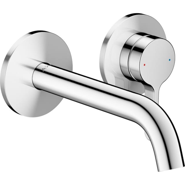 Axor One - Unterputz-waschtischarmatur, Mit Ablaufgarnitur, 2-loch-montage, Ecosmart, Chrom 48170000
