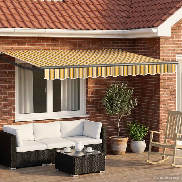 Vidaxl Manuelle Gelenkarmmarkise Mit Leds 3 X 2,5 M