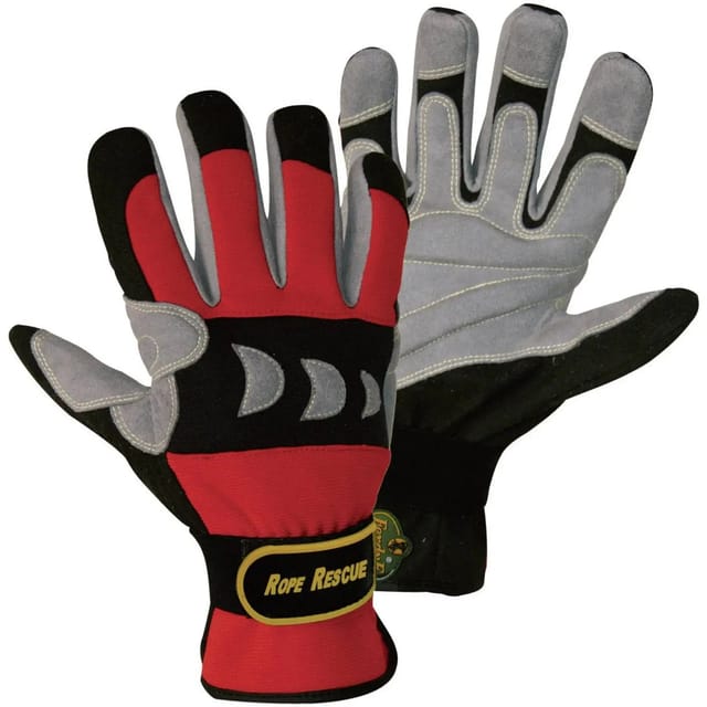 [neuwertig] B-ware Ferdy F. Montagehandschuh Arbeitshandschuh Rope Rescue Clarino Größe 7 (s) Rot