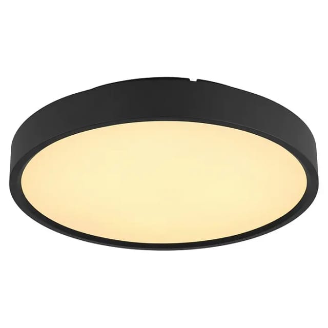 Led Deckenlampe Deckenleuchte Wohnzimmerlampe Dimmbar Schwarz Metall D 39 Cm