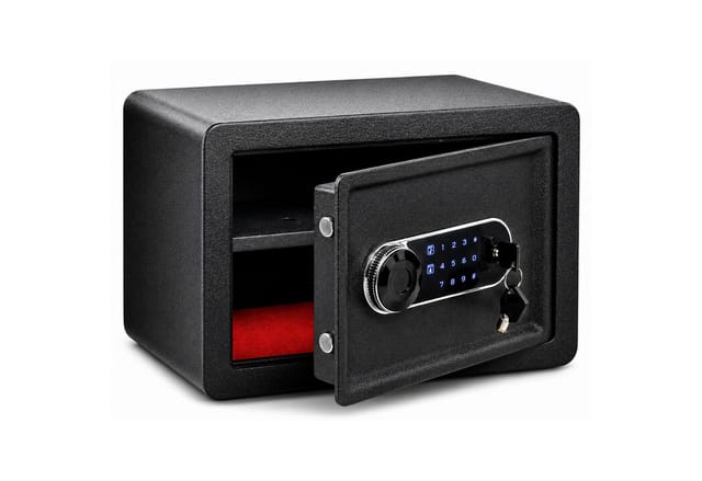 Bituxx Elektronischer Smart Tresor Safe Möbeltresor Wandtresor Mini Klein 25l Mit Touch-bedienfeld, Pin-code & Schlüssel