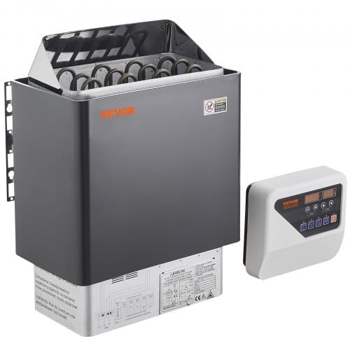 Saunaofen, 6 Kw, 400 V, 3n Tragbarer Saunaofen Für Drinnen & Draußen Mit 3-stunden-timer, Digitaler Regler Für 5–9 M³ Großes Zuhause, Gewerbliche Nutzung In Hotel-spa-duschen, Max. 110 °c