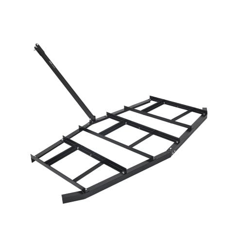 Schleppegge, 2150x2120x110mm, Wiesenschleppe Zum Hinterherziehen, Q235 Stahl-einfahrtsplaniergerät Mit Verstellbaren Stangen & Bolzenkupplung, Traktor-einfahrtsegge Für Geländefahrzeuge, Utvs