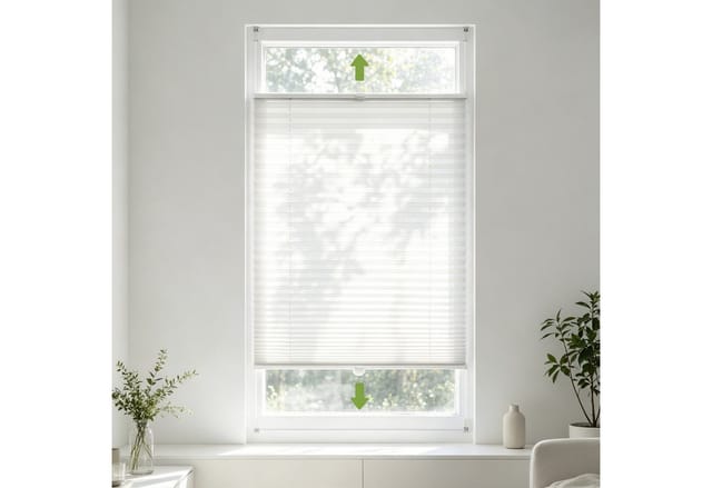 Salcar Plissee Plissee ohne Bohren Klemmfix Rollo verspannt für Fenster Lichtschutz, blickdicht mit Klemmträger im Fixmaß für Fenster und Türen