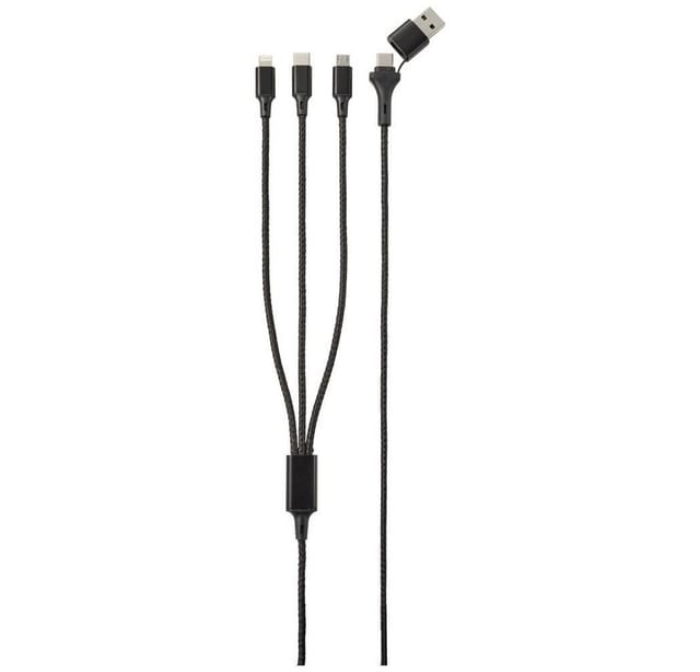 Renkforce USB-Ladekabel USB 2.0 US203/3M USB-Kabel, Aluminium-Stecker