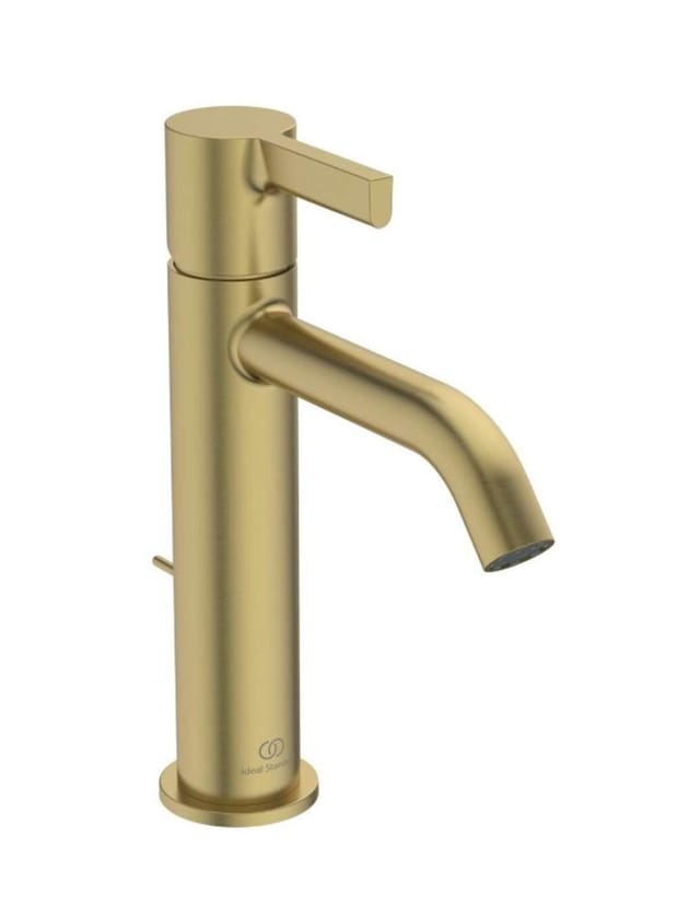 Ideal Standard Joy - Waschtischarmatur, Mit Ablaufventil, Gold Gebürstet Be278a2