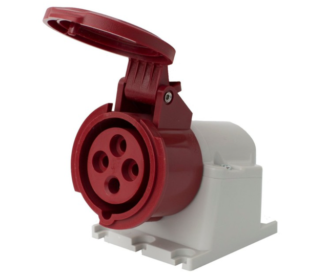 Feste Steckdose 16a 4p 400v Rot Ip44 Eco Speedpro 23399p01