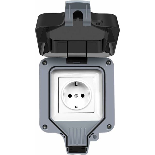 Ip66 Staubdichte Wandsteckdose Für Pc, 220-250 V, 16 A, 100 Mb/s, 50 Mh, Innengewinde, Externer Wasserdichter Stecker.