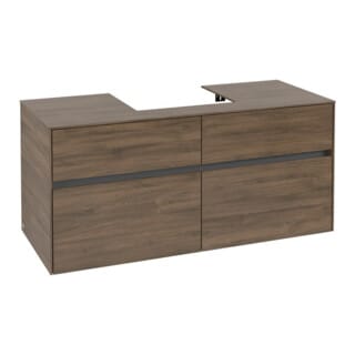 Vb Waschbeckenunterschrank Collaro C07000 1200x548x500mm Eckig Arizona Oak