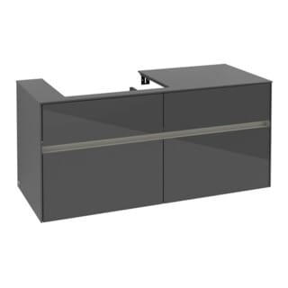 Vb Wtus Collaro B0 1200x548x500mm M. Bel. 4 Ausz. Wt Li Glossy Grey