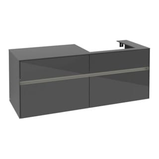 Vb Wtus Collaro C086b0 1400x548x500mm M. Bel. 4 Ausz. Wt Re Glossy Grey