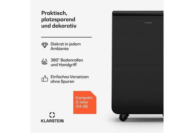 DryFy Grand Smart 70 L Luftentfeuchter 70L/Tag bis 140m³ WiFi App-Steuerung 8 L Wassertank Anthrazit 70_24