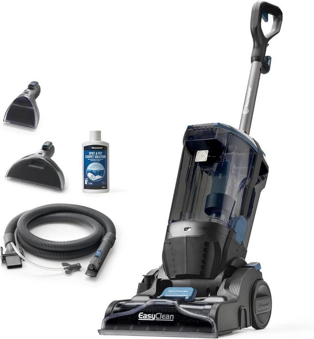 Vacmaster Handstaubsauger Teppichreiniger, Professionelle Ergebnisse, Entfernt Schmutz & Flecken, 750 W, Leistungsstarker 750W Motor, 3,2L Tankkapazität