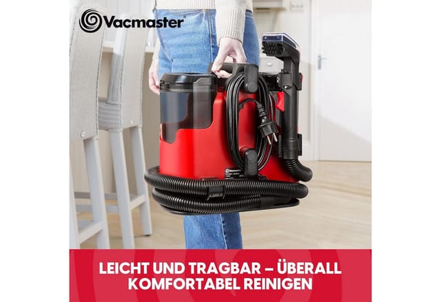 Vacmaster Handstaubsauger 1150W Erhitzt Waschsauger Teppichreiniger Polsterreiniger Gerät, 1150 W, für Teppich Waschsauger für Polster & Auto Flecken Sofa