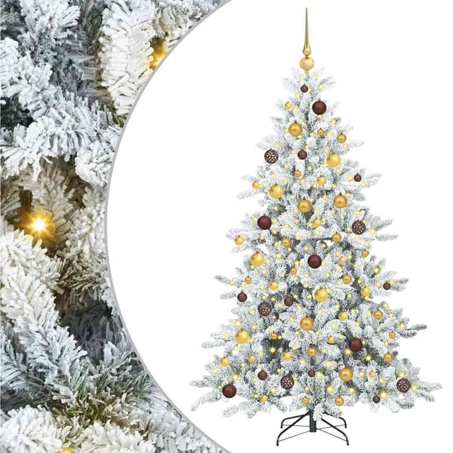 Künstlicher Klappbarer Weihnachtsbaum Mit 300 Leds 180 Cm Pvc Vidaxl