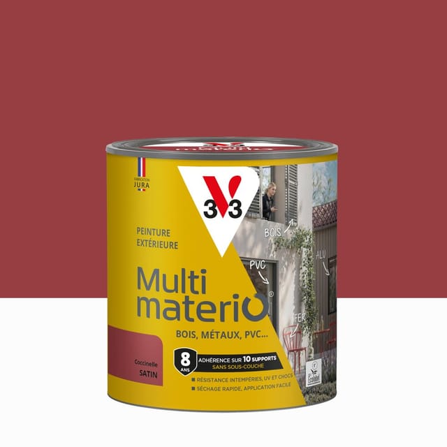 Außenfarbe Für Holz, Eisen Und Kunststoff V33 Marienkäfer, Seidenmatt, 0,5 L V33